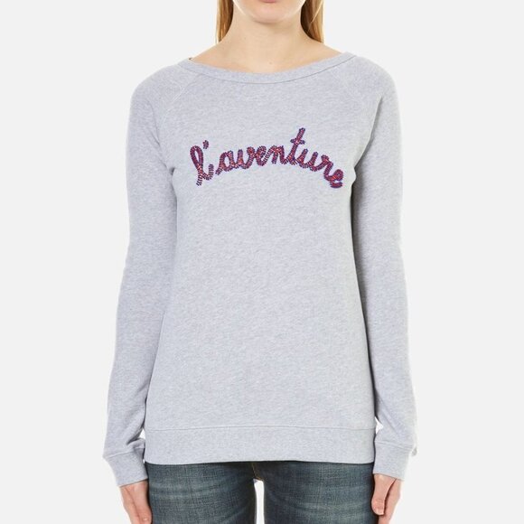 Maison Labiche l'aventure beaded sweatshirt size M - Picture 1 of 8